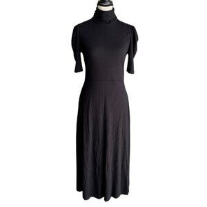 ZARA BLACK PULL-ON STYLE FLOWY DRESS, SZ. L, NWT